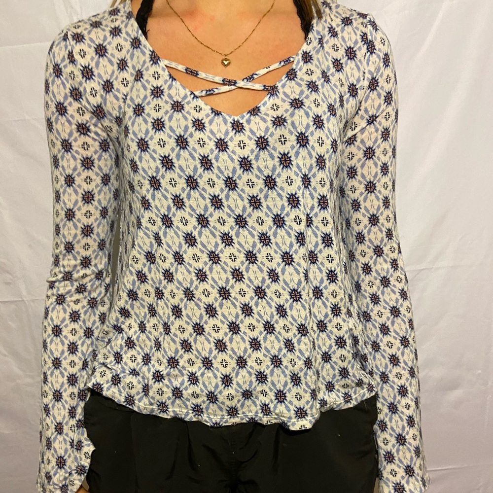 pattered shirt